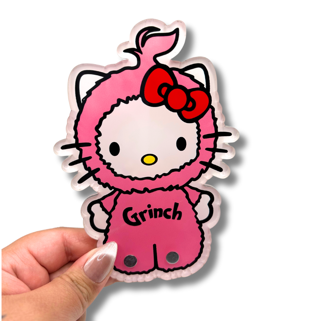 Pink Grinch Hello Kitty Tile