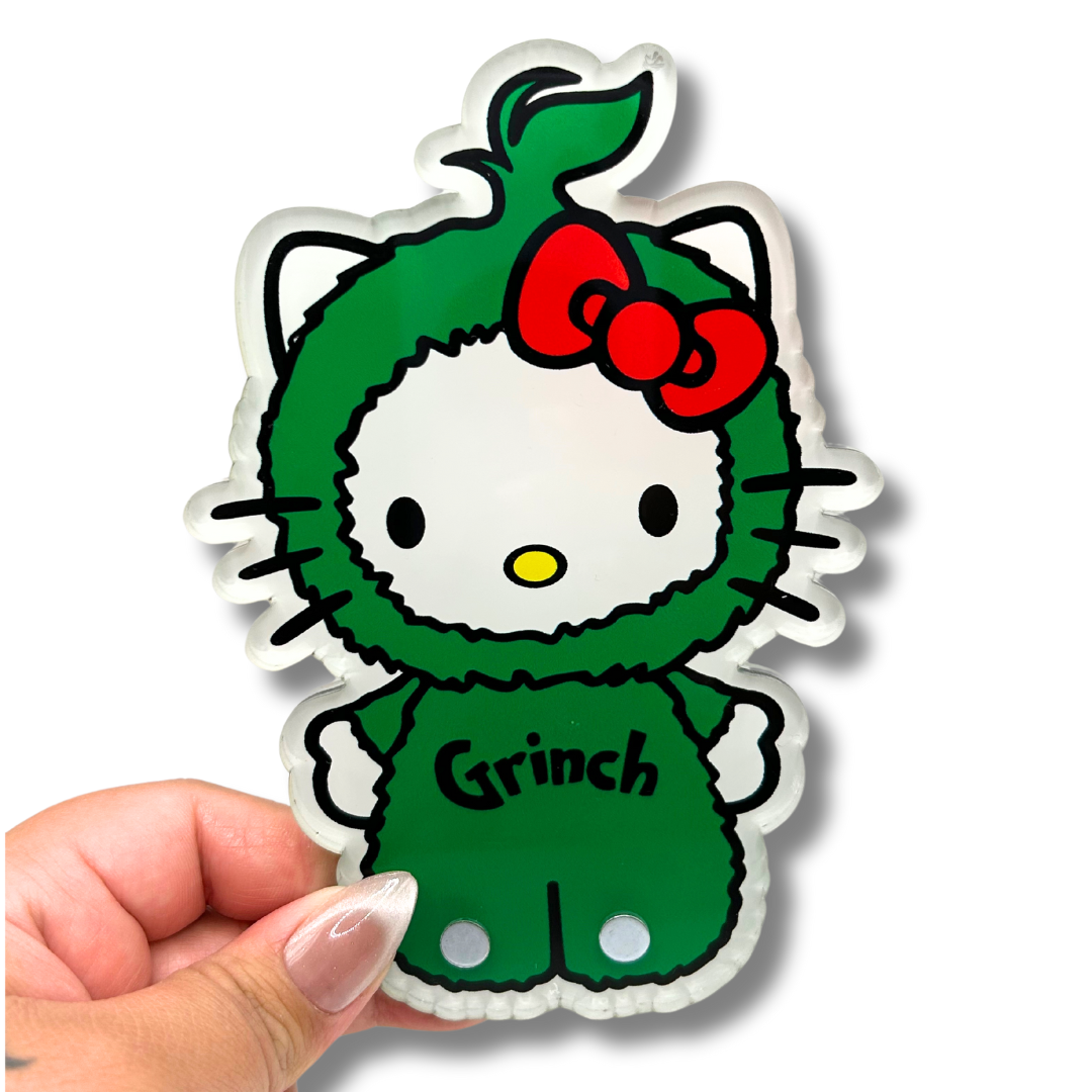 Green Grinch Hello Kitty Tile